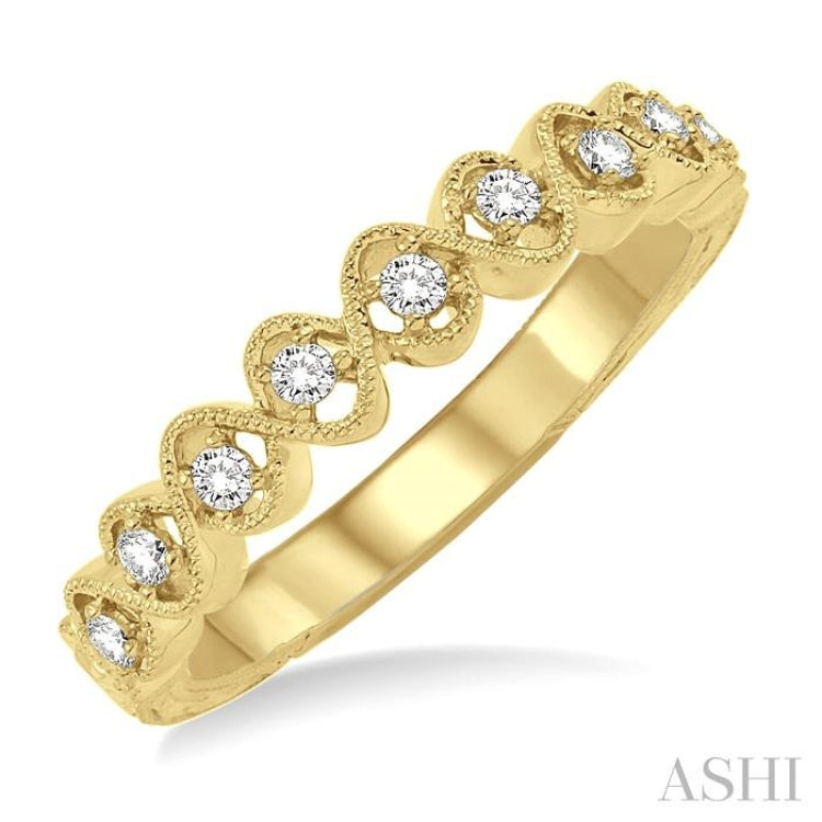 1/6 Ctw Round Diamond Wedding Band in 14K Yellow Gold