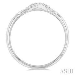 1/10 Ctw Infinity Petite Round Cut Diamond Fashion Ring in 10K White Gold