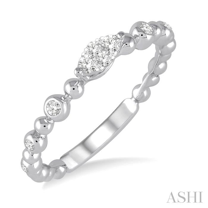 1/6 Ctw Diamond Lovebright Ring in 14K White Gold