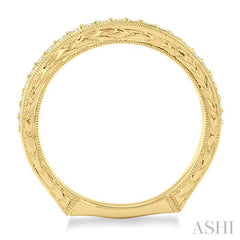 1/5 Ctw Round Cut Diamond Wedding Band in 14K Yellow Gold