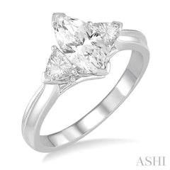 1/3 Ctw Diamond Semi-Mount Engagement Ring in 14K White Gold
