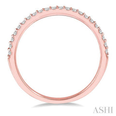 1/6 Ctw Round Cut Diamond Wedding Band in 14K Rose Gold