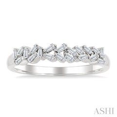 1/5 Ctw Scatter Baguette Cut Diamond Fashion Ring in 14K White Gold