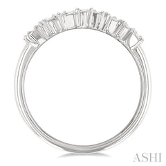 1/5 Ctw Scatter Baguette Cut Diamond Fashion Ring in 14K White Gold