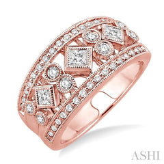 5/8 Ctw Diamond Fashion Ring in 14K Rose Gold