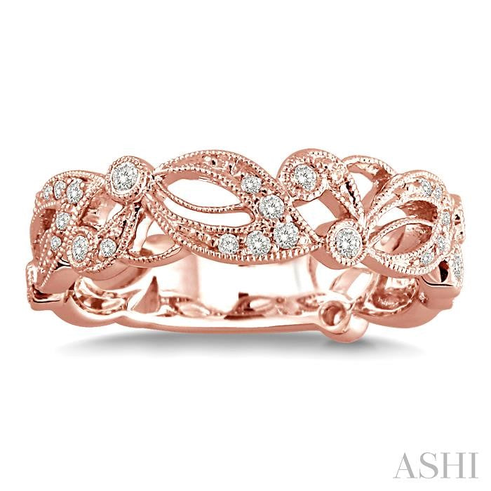 1/5 Ctw Diamond Fashion Ring in 14K Rose Gold