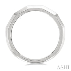1/6 Ctw Geometric Shape Emerald Cut Diamond Fashion Band in 14K White Gold