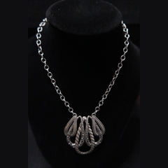Carolyn Pollack interchangeable tear drop statement necklace
