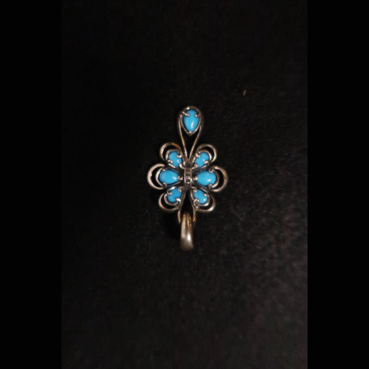 Carolyn Pollack sterling silver turquoise pendant
