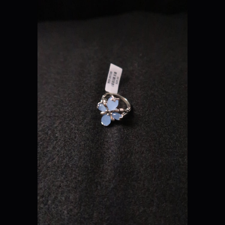 Carolyn Pollack blue agate ring
