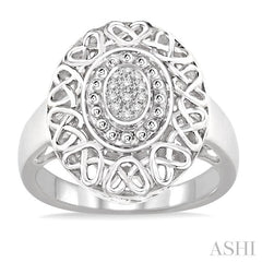 1/20 Ctw Round Cut Diamond Fashion Ring in Sterling Silver
